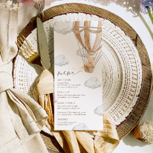 We Can Bearly Wait Tan Baby Shower Menu