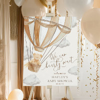 We Can Bearly Wait Tan Baby Shower