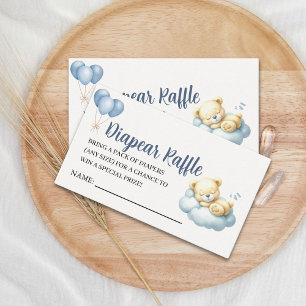 We can Bearly wait - Teddy Bear Baby Shower Boy Enclosure Card