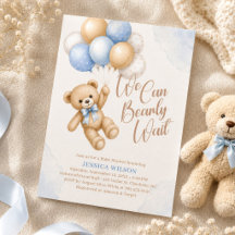 We Can Bearly Wait Teddy Bear Baby Shower