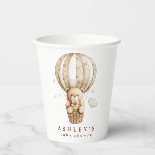 We Can Bearly Wait Teddy Bear Baby Shower Paper Cups