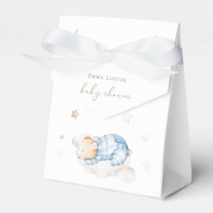 We can Bearly Wait Teddy Bear On Cloud Baby Shower Favour Box