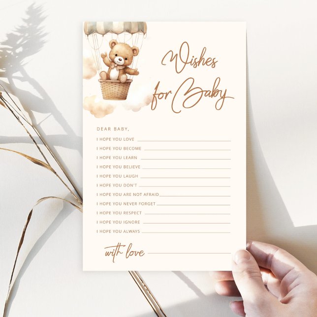 We can bearly wait teddy bear wishes for baby (Creator Uploaded)