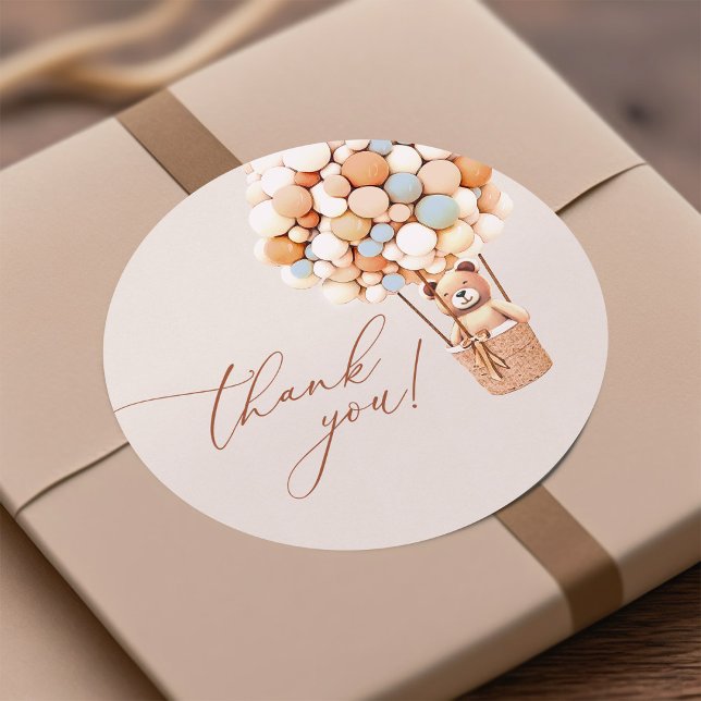 We Can Bearly Wait! Thank You Baby Shower Labels (Creator Uploaded)