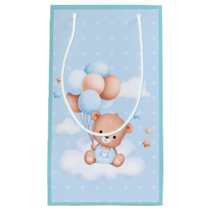 We Can Bearly Wait Twin Baby Shower Small Gift Bag