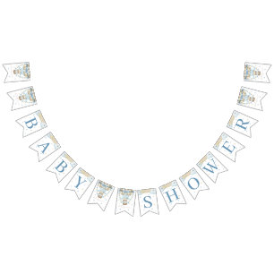 We Can Bearly Wait Twin Boy Baby Shower Bunting