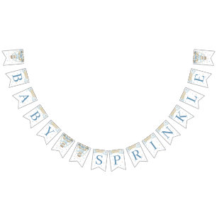 We Can Bearly Wait Twin Boy Baby Sprinkle Bunting