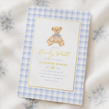 We Can Bearly Wait Vintage Teddy Bear Baby Shower