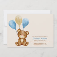 We can bearly wait watercolor bear