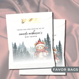 We Can Bearly Wait Winter Baby Shower Favour Bag