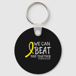 We Can Beat This Together Childhood Cancer Awarene Key Ring