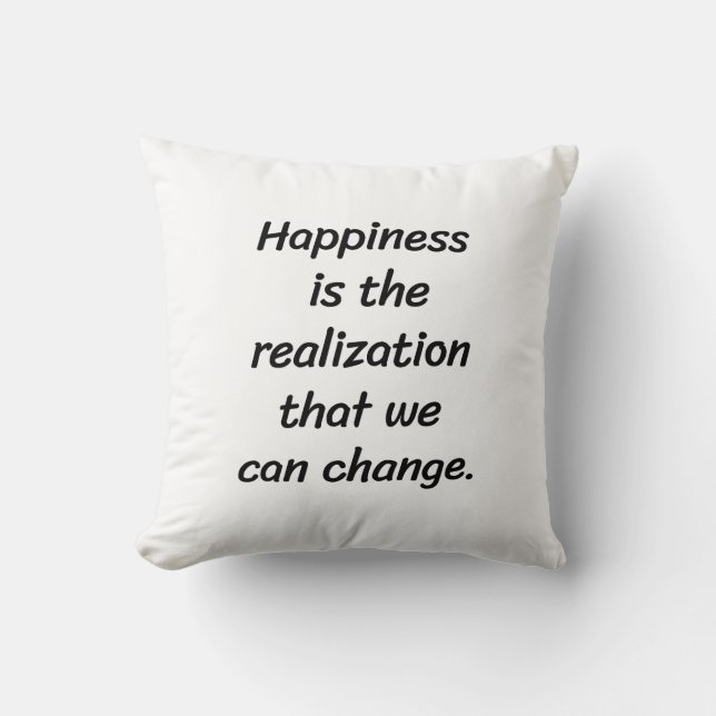 We Can Change Throw Pillow (Front)