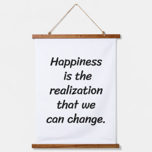 We Can Change Wood Topped Wall Tapestry