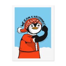 We can Christmas Penguin