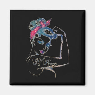 We Can Cure It Rosie Riveter Breast Cancer Girl Po Magnet