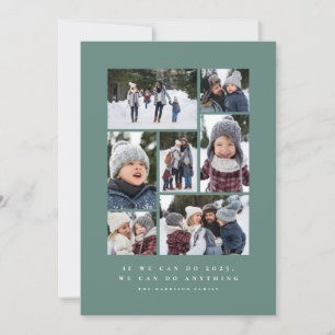 We can do anything New Year photo collage Holiday Card