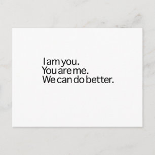 We Can Do Better Postcard