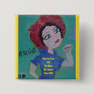 We Can Do It! 15 Cm Square Badge