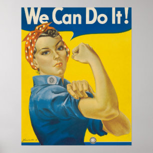 We Can Do It! by J. Howard Miller Poster
