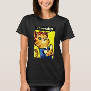 We Can Do It Cat Women's March Cat Lady T-Shirt