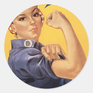 We Can Do It! Classic Round Sticker