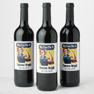 We Can Do It | Famous Feminism Wine Label