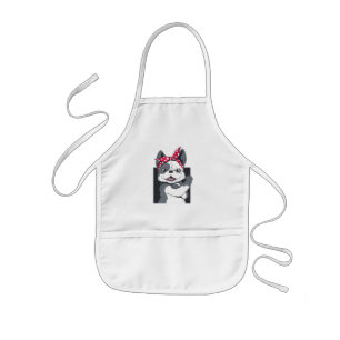 We Can Do It Female Dog Activist Design Kids Apron