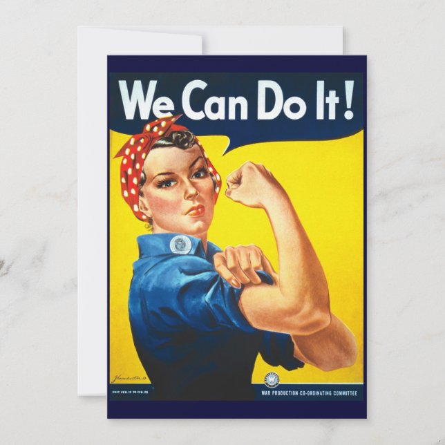 We Can Do It  Invitation (Front)