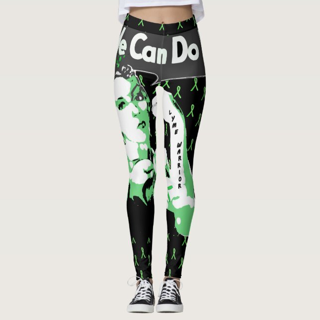 We Can Do It Lyme Awareness Leggings (Front)