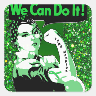 We Can Do It, Lyme Disease Warrior Sticker