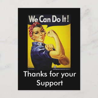 we can do it! postcard