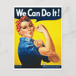 We_Can_Do_It_Propaganda poster Postcard