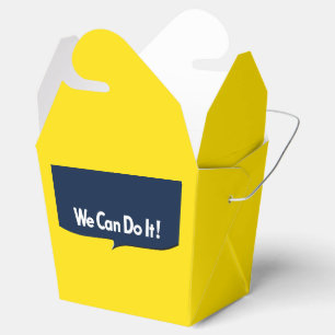 We Can Do it Rosie Graphic Bubble Favour Box