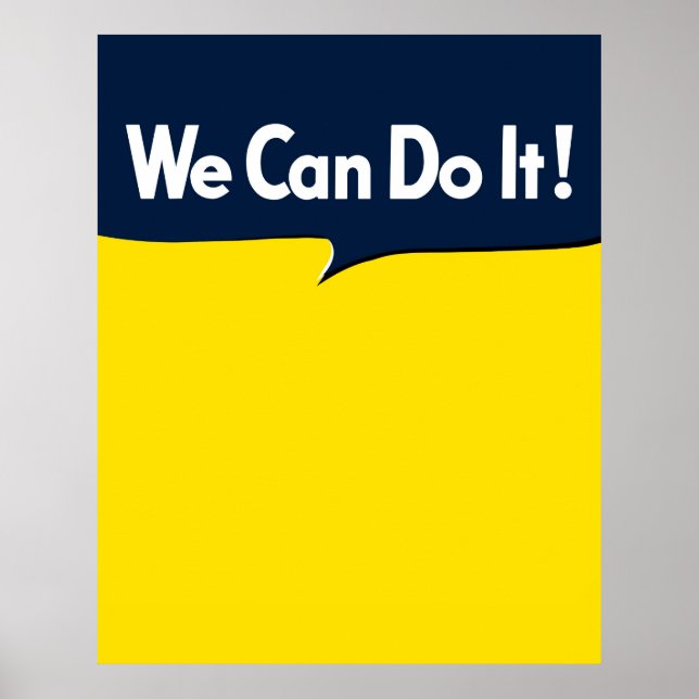We Can Do it Rosie Graphic Bubble Poster (Front)
