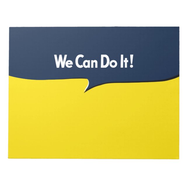 We Can Do it Rosie Notepad (Front)