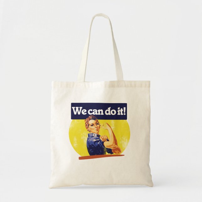 We can do it Rosie Riveter Tote Bag (Front)