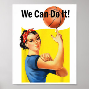 We Can Do It Rosie Sketll Women's Feminist  Poster