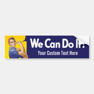 We Can Do It! Rosie the Riveter Bumper Sticker