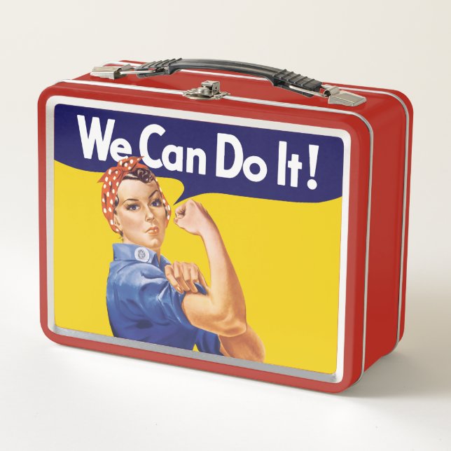 We Can Do It! Rosie the Riveter Metal Lunch Box (Front)