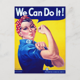 We Can Do It Rosie the Riveter Postcard