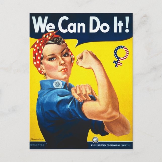 We Can Do It! Rosie the Riveter Postcard (Front)