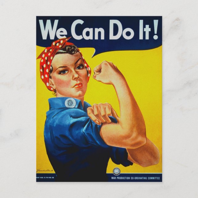 We Can Do It Rosie the Riveter Postcard (Front)