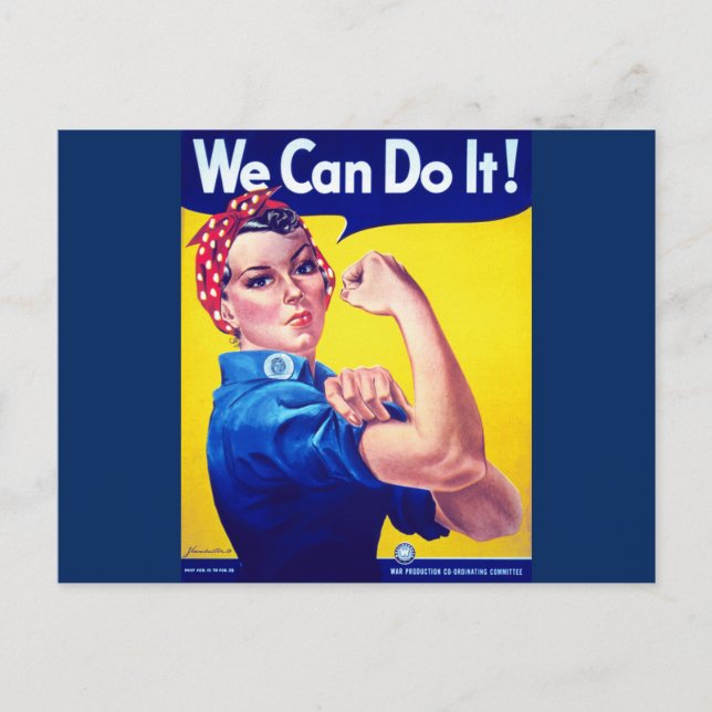 We Can Do It Rosie the Riveter Postcard (Front)