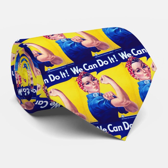 We Can Do It Rosie the Riveter Tie (Rolled)
