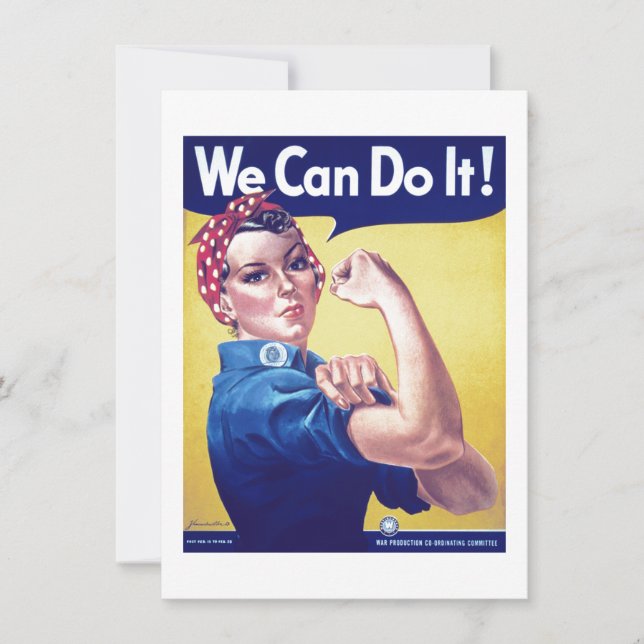 We Can Do It Rosie the Riveter United States Card (Front)