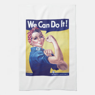 We Can Do It Rosie the Riveter United States  Tea Towel