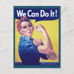 We Can Do It Rosie the Riveter USA United States Postcard