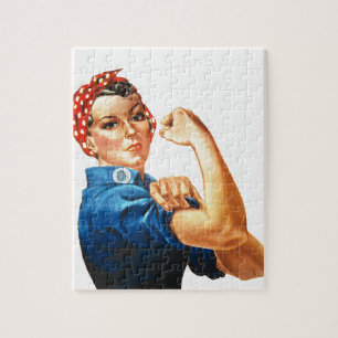We Can Do It Rosie the Riveter Women Power Jigsaw Puzzle