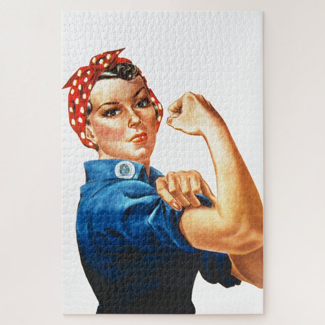 We Can Do It Rosie the Riveter Women Power Jigsaw Puzzle (Vertical)