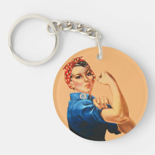 We Can Do It Rosie the Riveter Women Power Key Ring